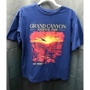 Creative Action Network Grand Canyon National Park See America Navy T-Shirt LG